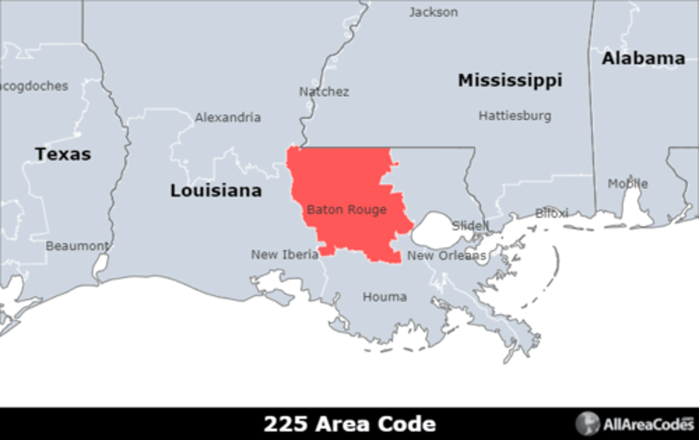 <p>Area code 225 is located in Louisiana and covers Baton Rouge, Prairieville, and Central. It is the only area code that serves the area.</p>