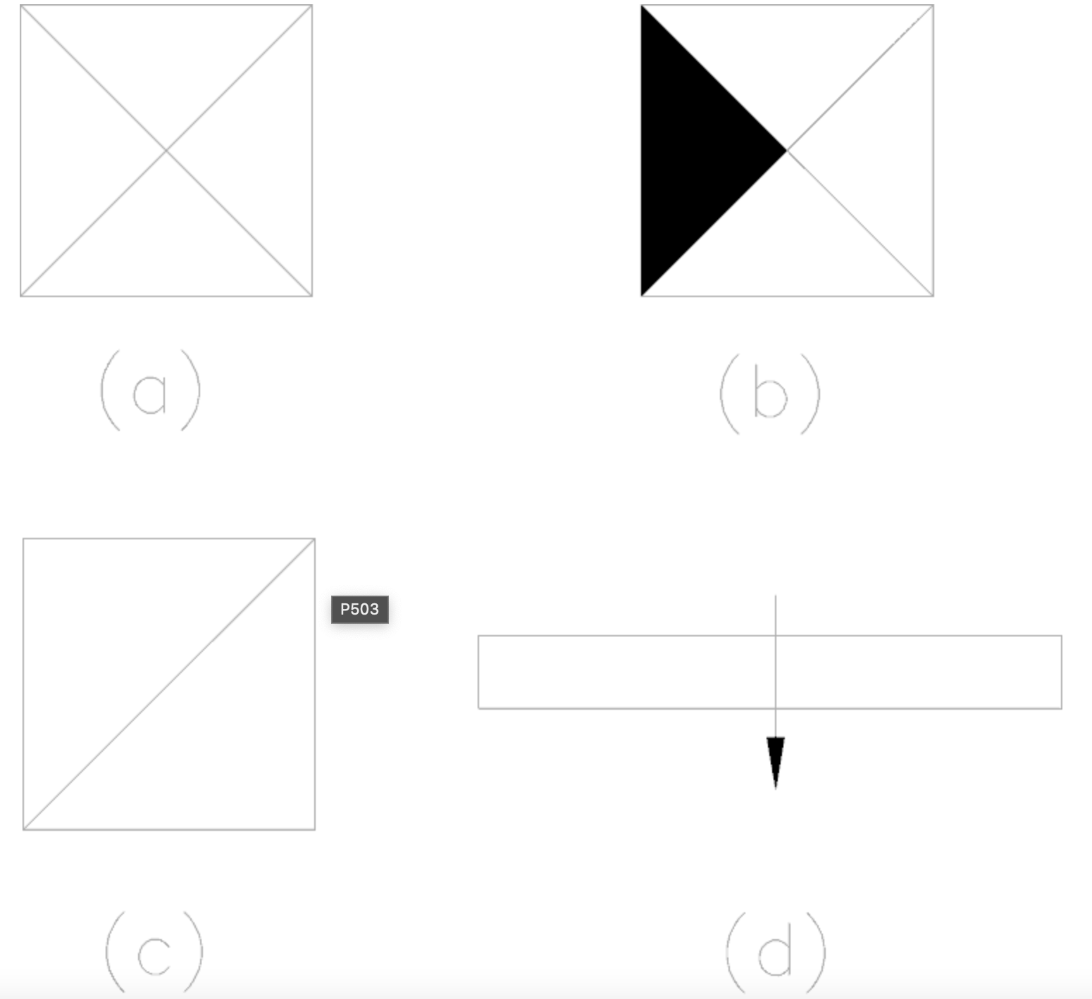 <p>Which of the following symbols depicts a supply air diffuser?</p>