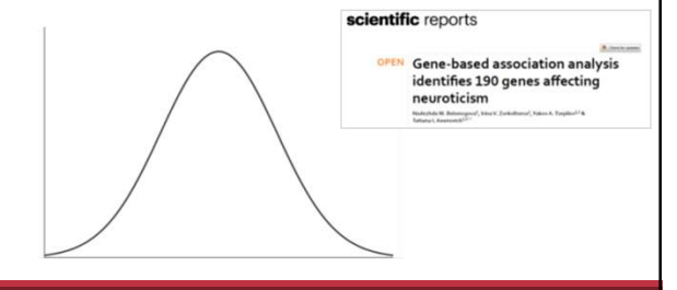 <p>What you get when you add many small influences is a phenotype that looks like this …</p>