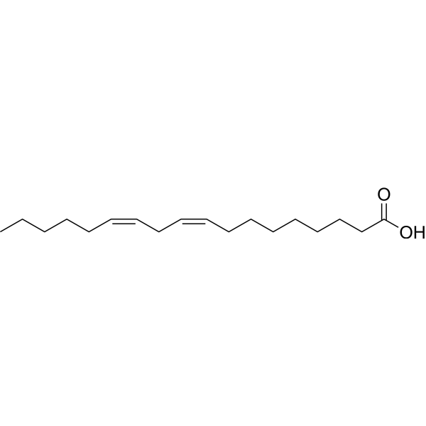<ul><li><p>C18 unsaturated fatty acid</p></li><li><p>9,12-Octadecadienoic acid</p></li></ul><p></p>