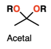 <p>Acetal (protecting group).</p>