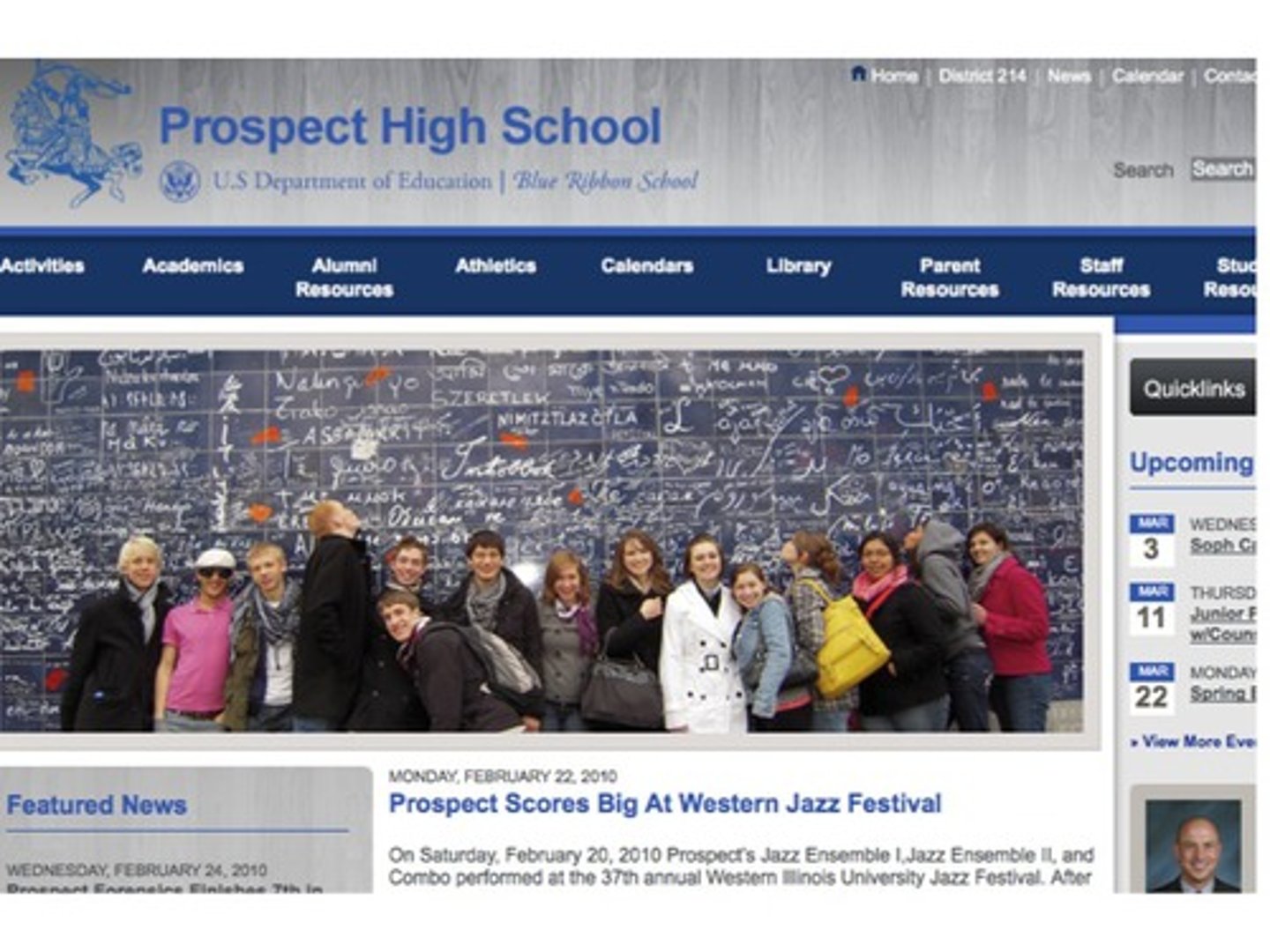 <p>la página principal</p>