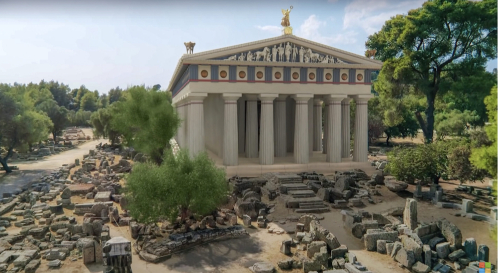 <p>Where is the Temple of Zeus located?</p>