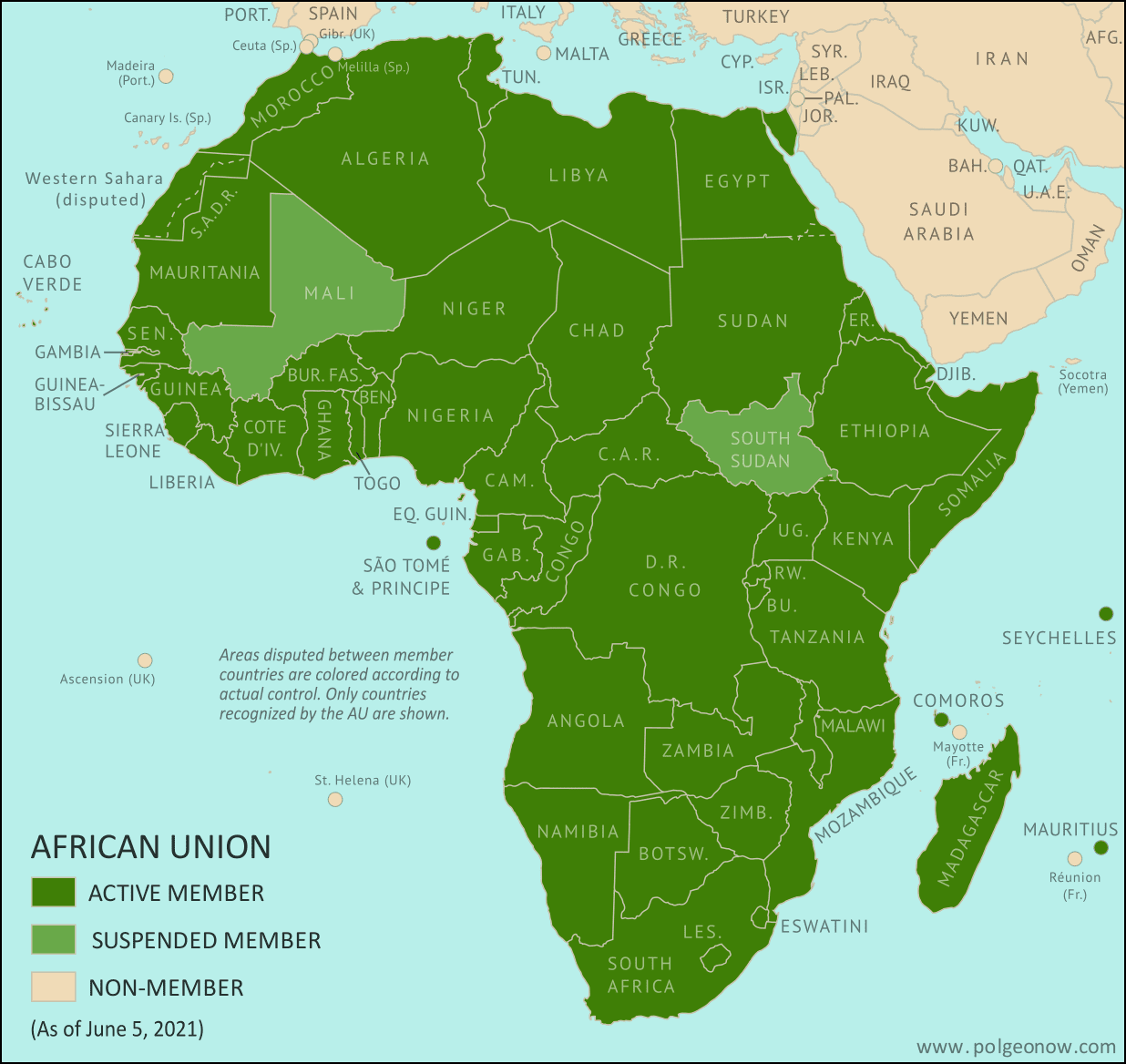 A continental organization of African states that seeks to drive Africa's growth and economic development through cooperation and integration of member states.