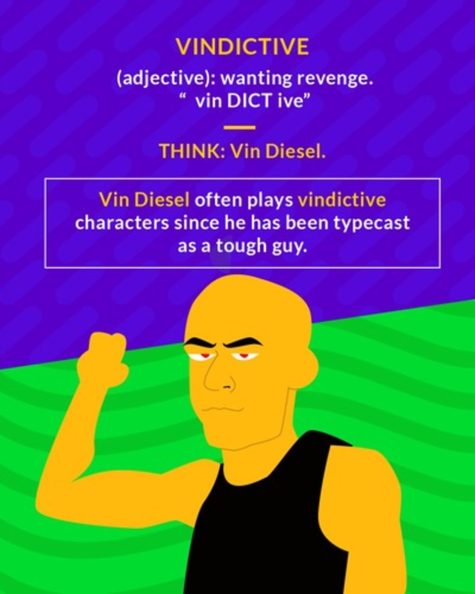 <p>seeking revenge</p>