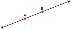 <p>only two points in space lie on exactly one line</p>