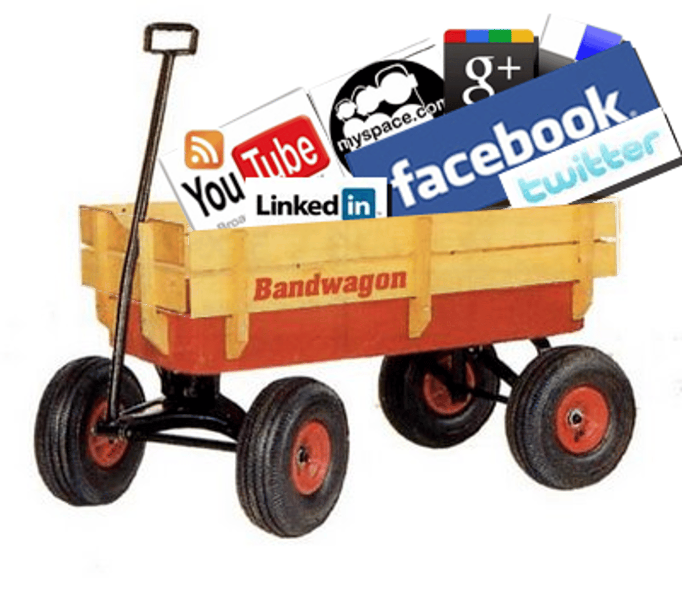 <p>To join others in doing something popular or trendy.</p>