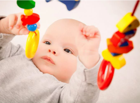 <p>Once infants can reach, they work on dissociating the 2 sides of their body or unilateral reaching</p><p>Bilateral arms movements are the predominant patterns of movement throughout the 1st year of life</p><p>They refine unilateral reaching so that they are using less abduction/internal rotation and are doing more purposeful hand opening and begin to use shoulder flexion</p><p>Finally, babies are able to reach with trunk rotation, full elbow extension, slight forearm rotation, and wrist stability</p>