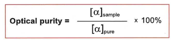 <p>you must know the rotation of a pure sample - may not have been prepared before</p>