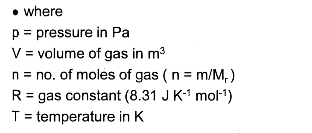 <p>Properties of a <strong>real gas <mark data-color="purple" style="background-color: purple; color: inherit;">(pV = nRT)</mark></strong></p>