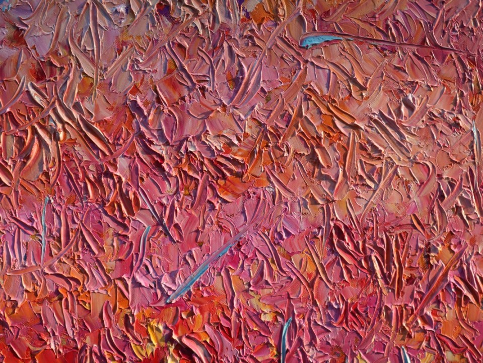 <p>Budowa powierzchni obrazu np. Impast będący grubą warstwa farby na powierzchni</p>