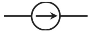 <p>It is a dependent current source. Usually depends on other sources (voltage or current).</p>