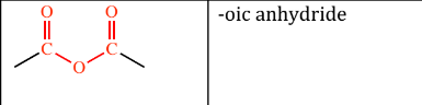 <p>(O=C-O-C=O); -oic anhydride </p>