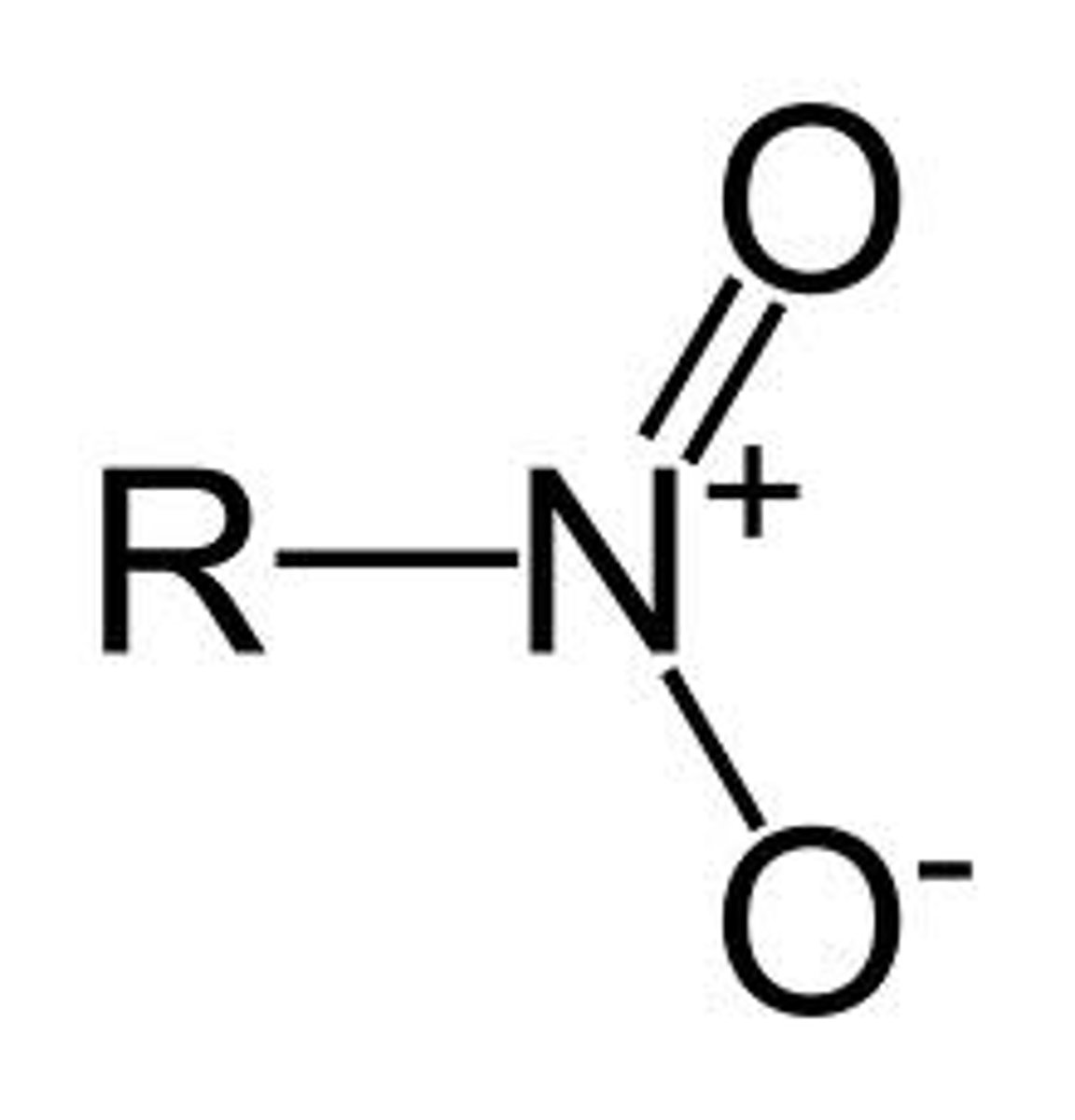 <p>R group connected to NO₂</p>