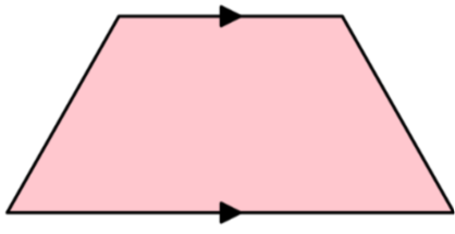 <p>A four-sided figure with one pair of parallel sides.</p>