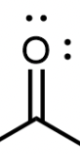 <p>A carbon atom double bonded to an oxygen atom</p>