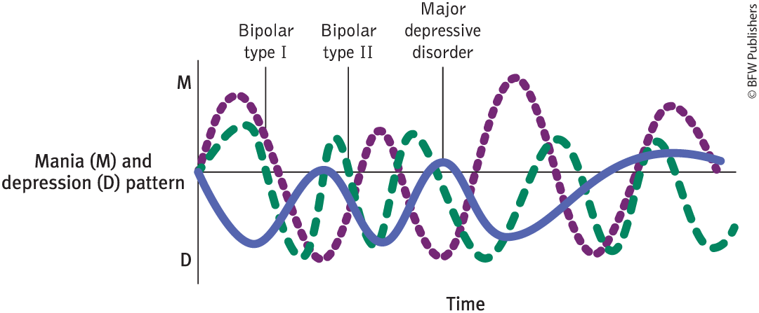 <p><span>the most severe form, in which people experience a euphoric, talkative, highly energetic, and overly ambitious state that lasts a week or longer.</span></p>