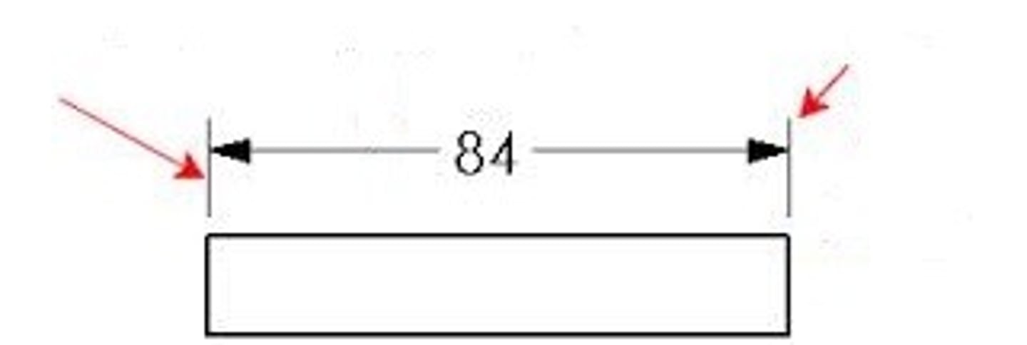 <p>A thin, solid line that extends from a feature on the object to the dimension line.</p>