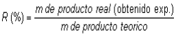 <p>Es la cantidad de producto que se obtiene en una reacción química, comparada con la cantidad teórica que podría producirse, expresada como porcentaje. </p>