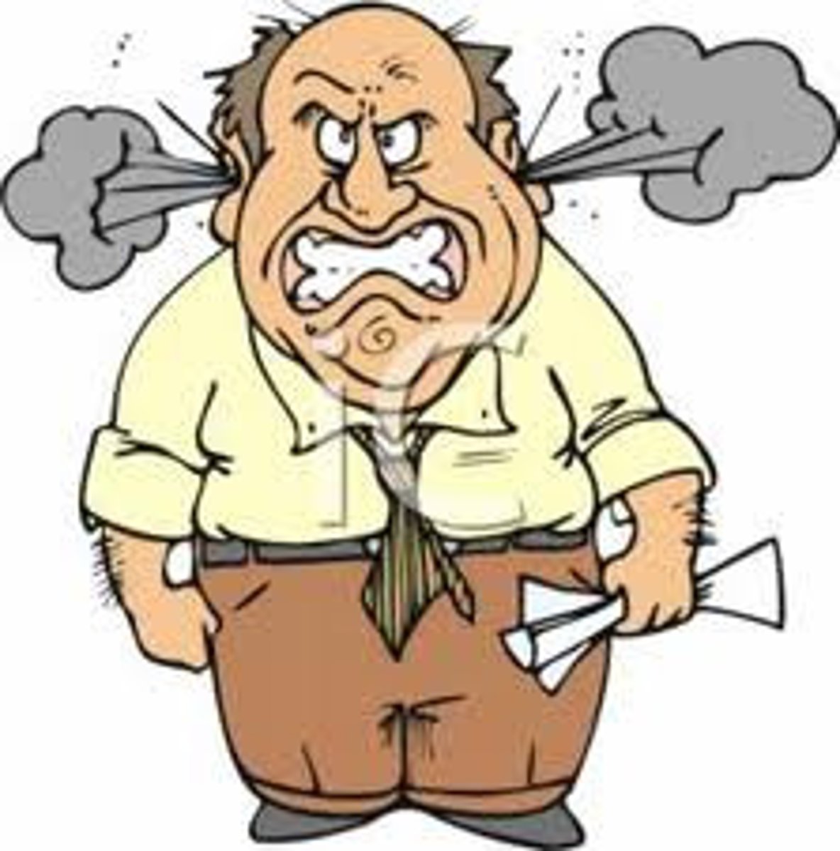 <p>to become angry</p>