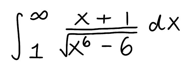 <p>Use the Comparison Theorem to determine if the improper integral converges or diverges (do not evaluate the integral)</p>
