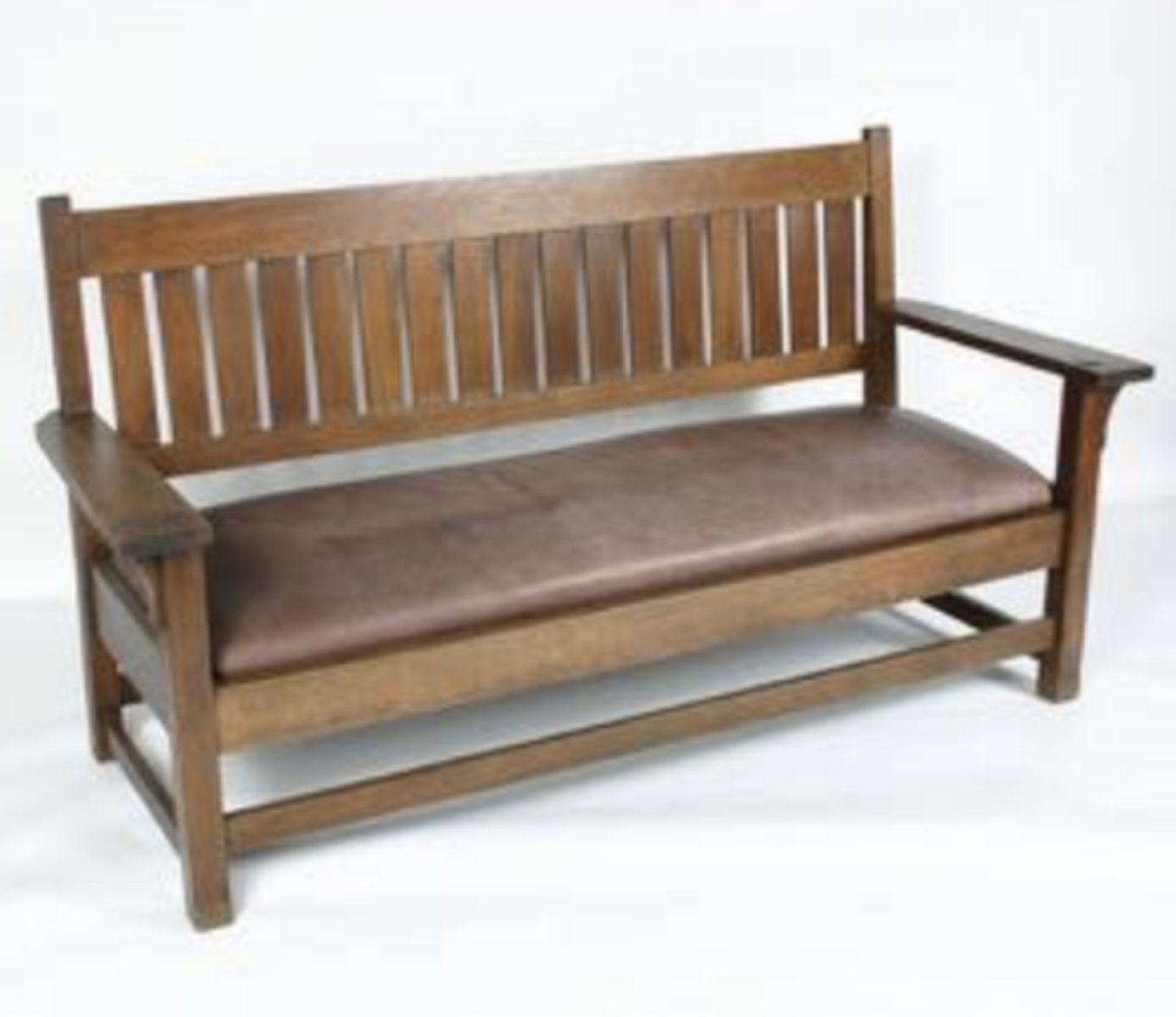 <p>Gustav Stickley<br>shows medullary rays which only appear from quartersawn woods, especially oak</p>