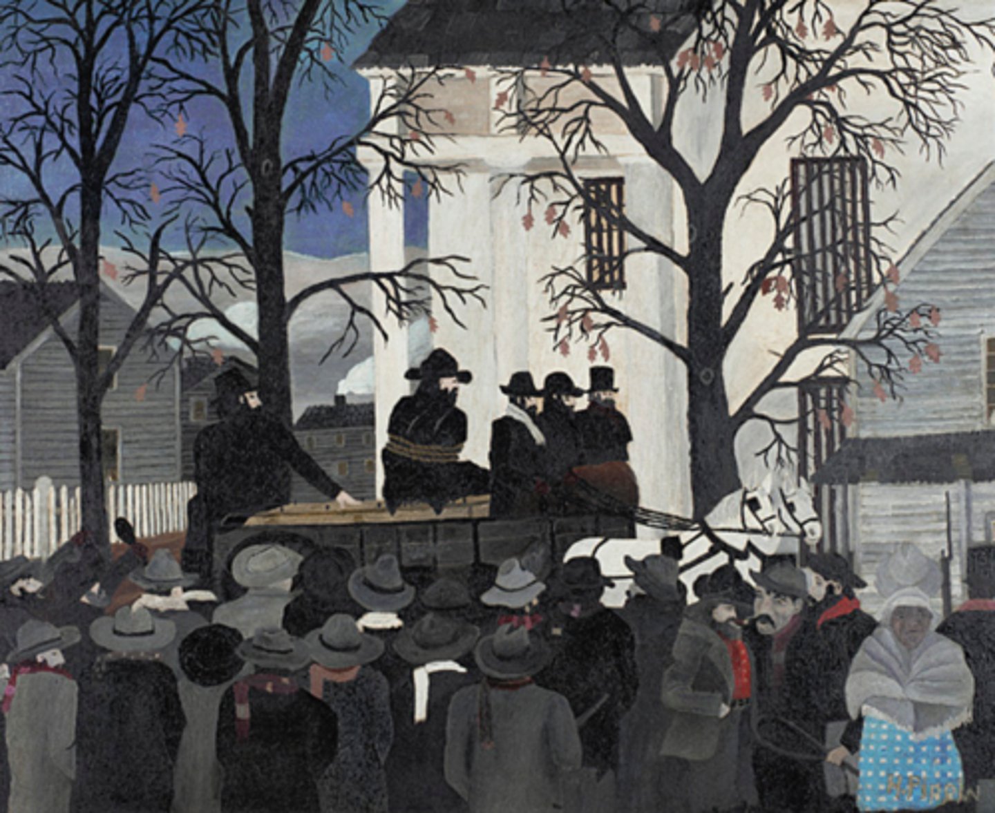 <p>December 2, 1859. Brown was hanged for high treason. Northerners expressed admiration for Brown. Southerners were terrified of him and were glad to be rid of him.</p>