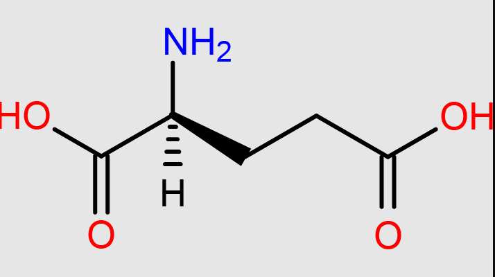 <p>HOOC-(CH2)2-CH(NH2)-COOH</p>