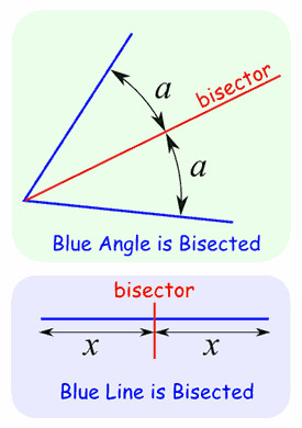To split into two congruent parts.