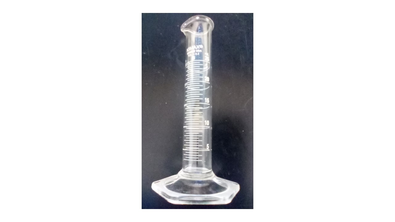 <p>graduated cylinder </p>