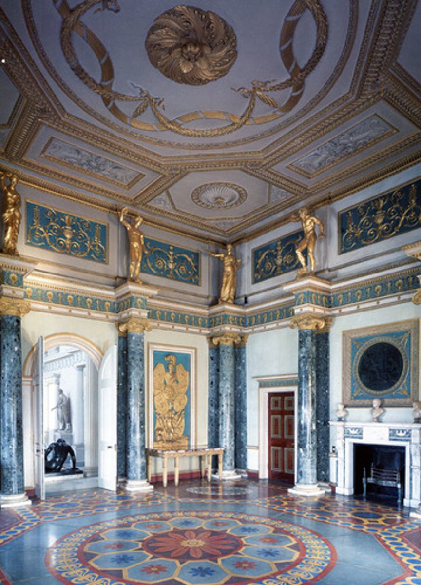 <p>Designed by Robert Adam; It is a Neoclassical house in London which serves as the residence of the Duke of Northumberland. It rejects the Palladian revival but is inspired by Roman antiquity.</p>