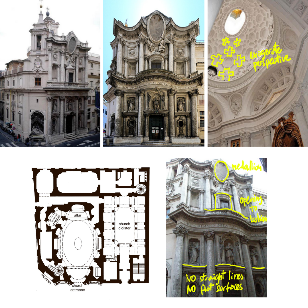 <p>San Carlo alle Quattro Fontane (aka San Carlino)</p>