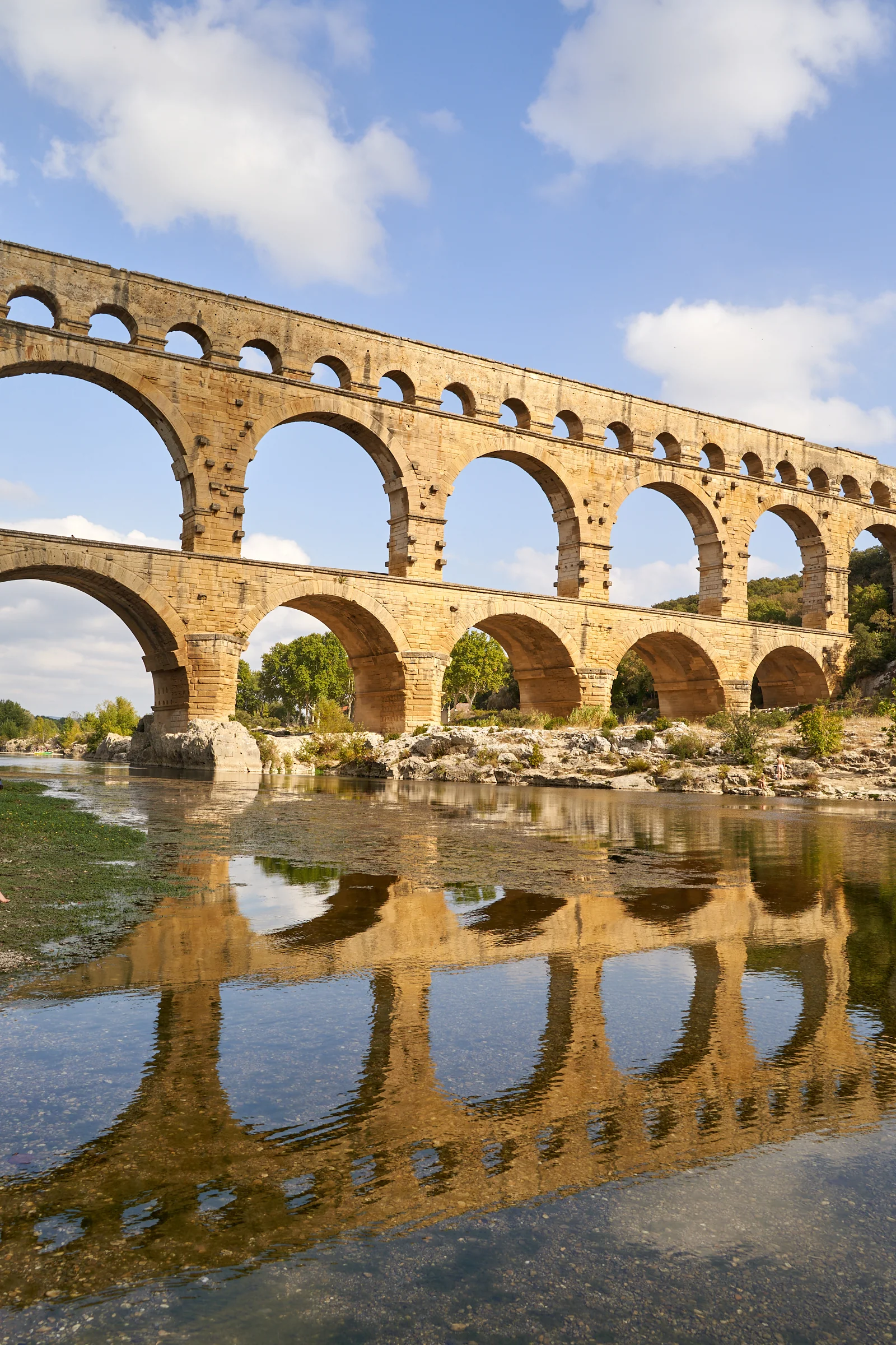 <p>Pont du Gard, Nimes, France, from the 1st century A.D</p>