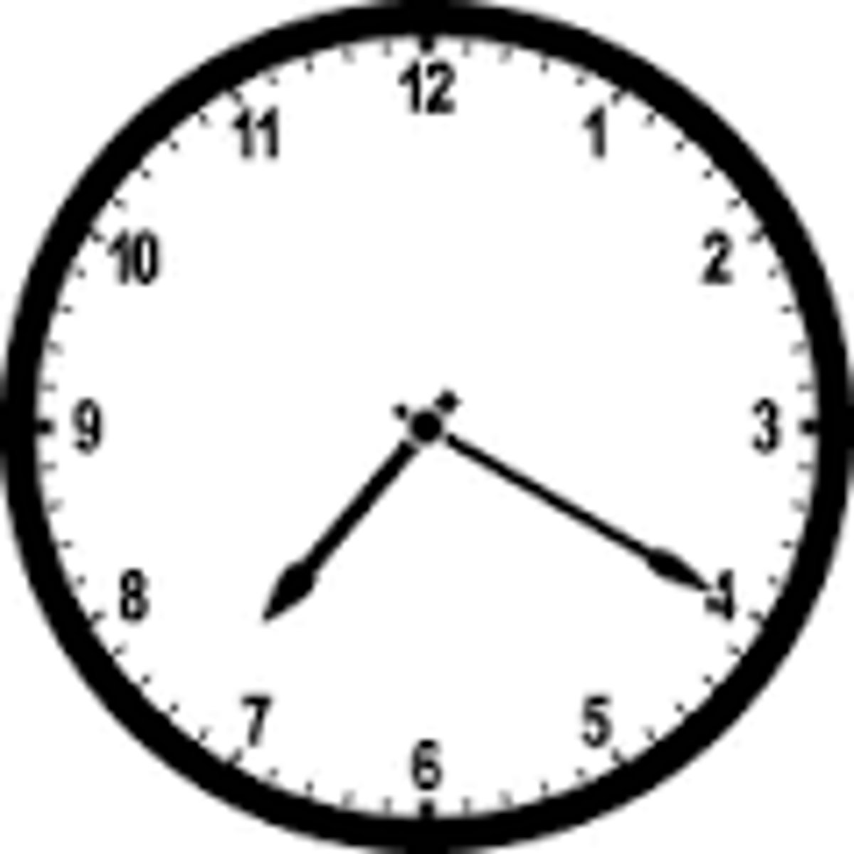 <p>It's 7:20</p>