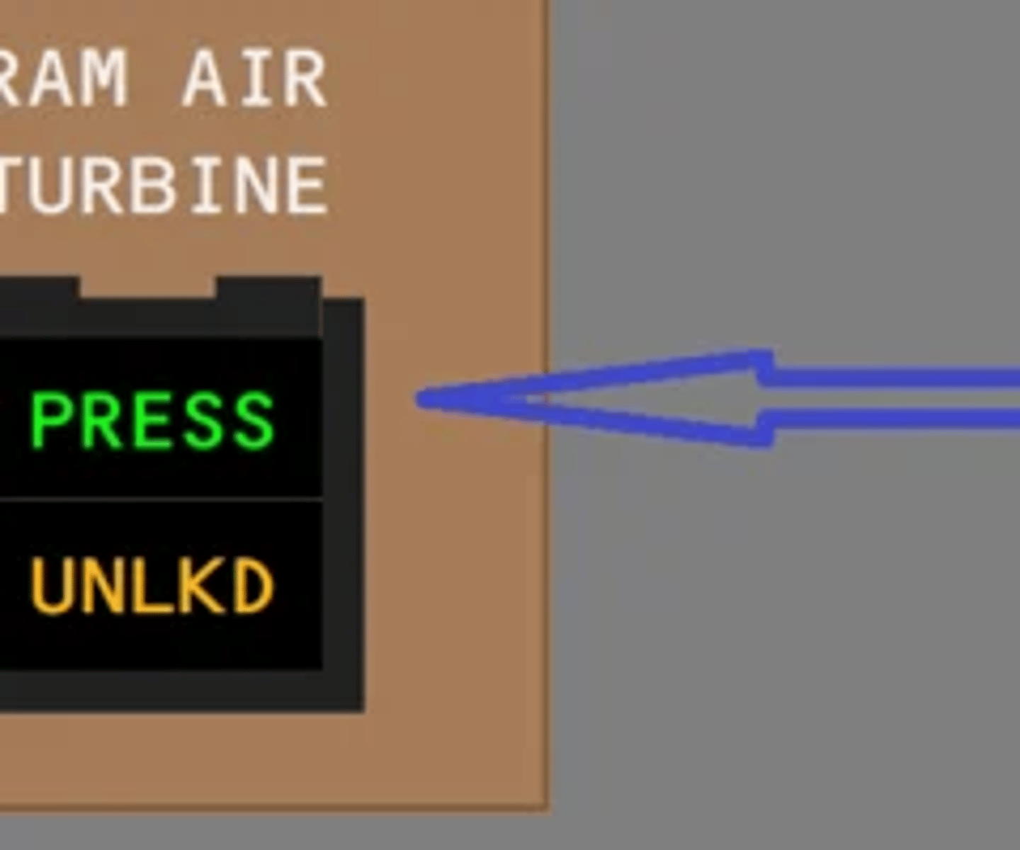 <p>The RAT deploys manually when the Ram Air Turbine switch is pushed, or in flight when any three engines drop below 50% N2.</p>