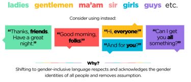 <p>avoids bias towards a particular sex or social gender (part of political correctness).</p>