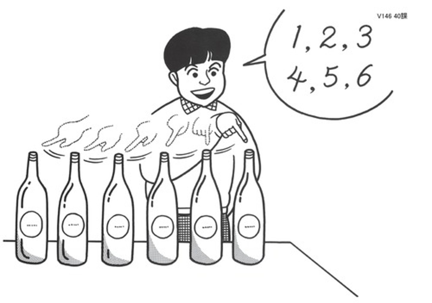 <p>かぞえる</p><p>đếm, đếm số</p><p>いすがいくつあるか、数えてください。</p><p>Đếm đi xem có mấy cái ghế.</p>