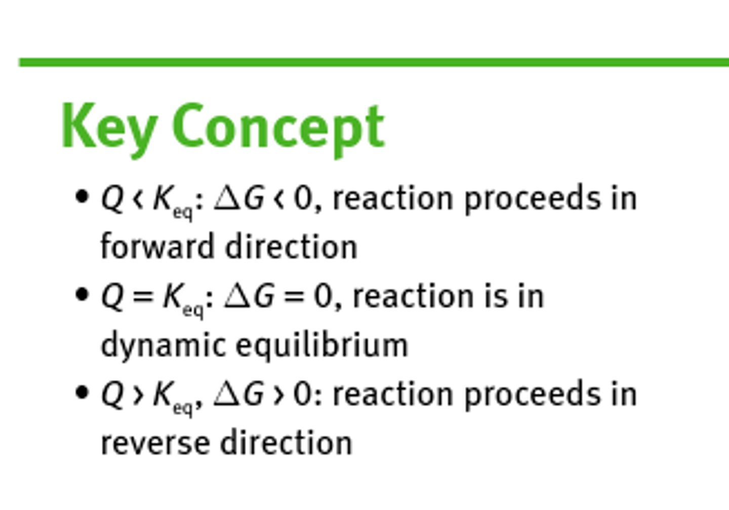 <p>reverse direction</p><p>+ Δ G</p>