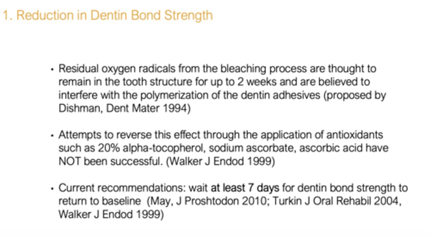 <p>Placing a bonded restoration</p>