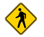 <p>Pedestrian Crossing sign</p>