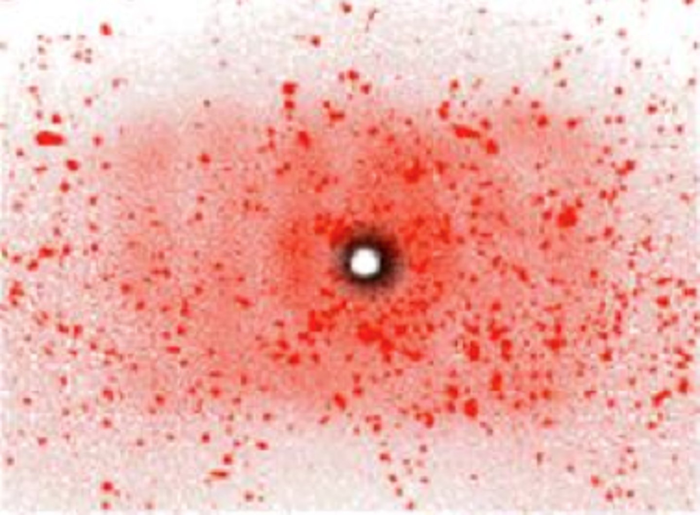 <p>Impact spatter that measures less than 2 mm in diameter (mist-like appearance); usually associated with gunshots, explosions, and high speed collisions</p>