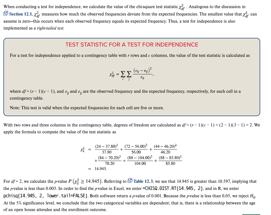 CHISQ.DIST.RT (Test statistic, df)