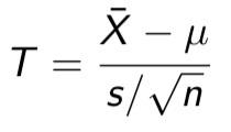 <p><span>follows a <strong>t distribution</strong></span></p>