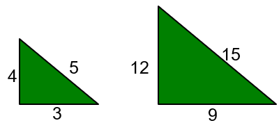 <p>shapes that have congruent angle measures and the same number of sides, but different overall size</p>