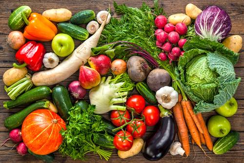 <p>las verduras</p>