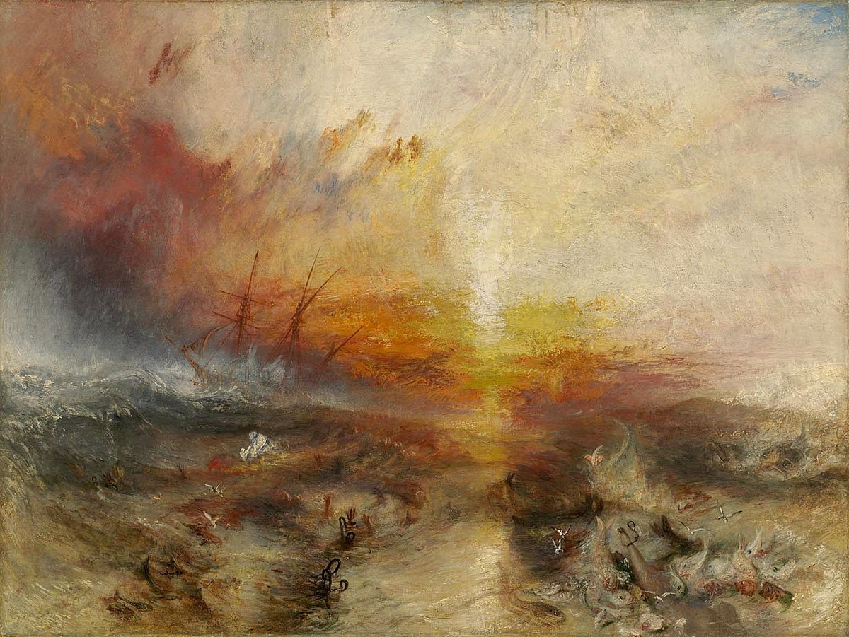 <p>&nbsp;J.M.W. Turner, <em>The Slave Ship</em>, 1840. Oil on canvas.</p>