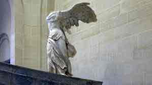 <p>l<span><em>eft&nbsp; was reassembled, right wing was assembled by the specialist of Louvre. Nike was supposed to depict the goddess of victory congratulating sailors who have won a sea battle&nbsp;</em></span></p><p><br></p>