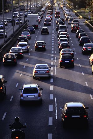 <ul><li><p>Assuming that the objects in a scene are of similar size, smaller objects are perceived as farther away.</p></li><li><p><span><span>At right, the cars in the distance appear smaller than those nearer to us.</span></span></p></li></ul><p></p>