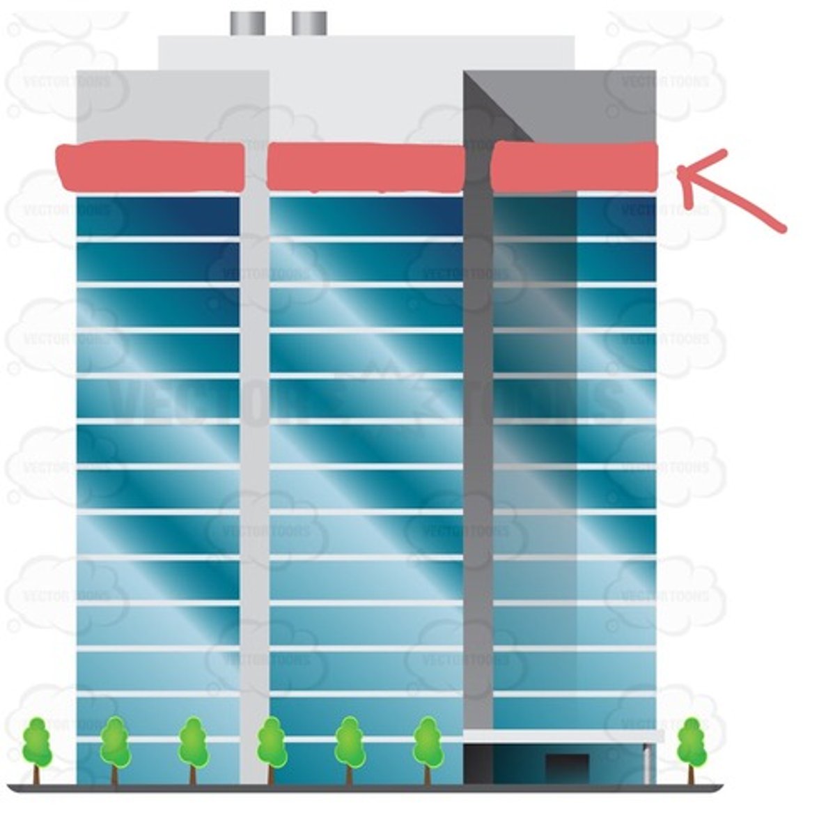 <p>the top floor</p>