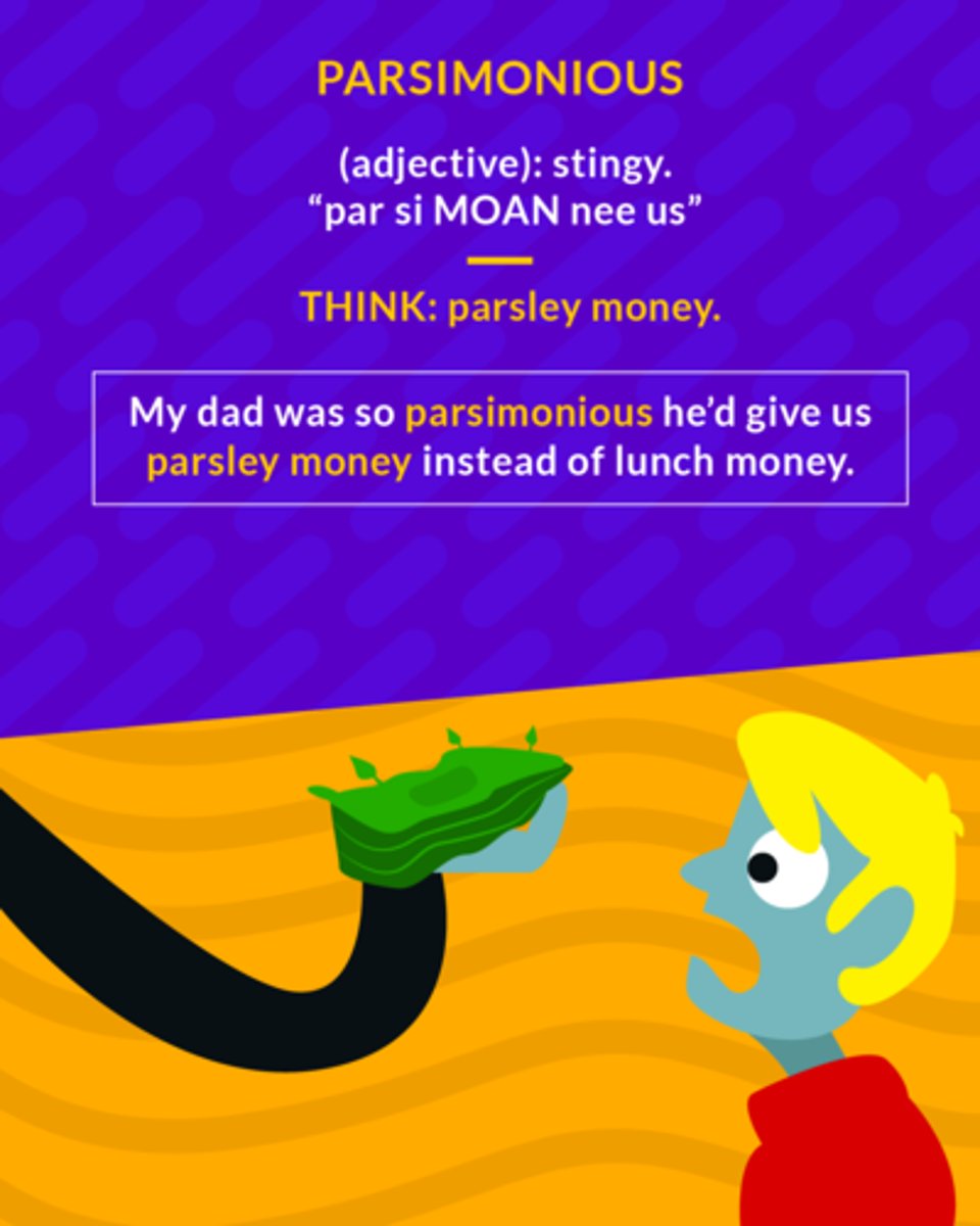 <p>(adj.) stingy</p>